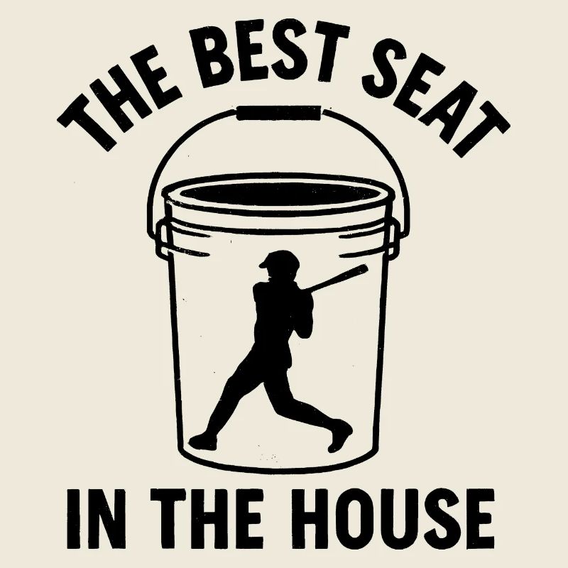 Le meilleur siège de la maison Bucket Dad Baseball Dad
