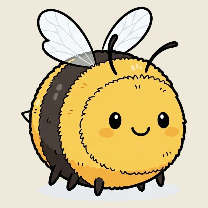 Cute bee illustration