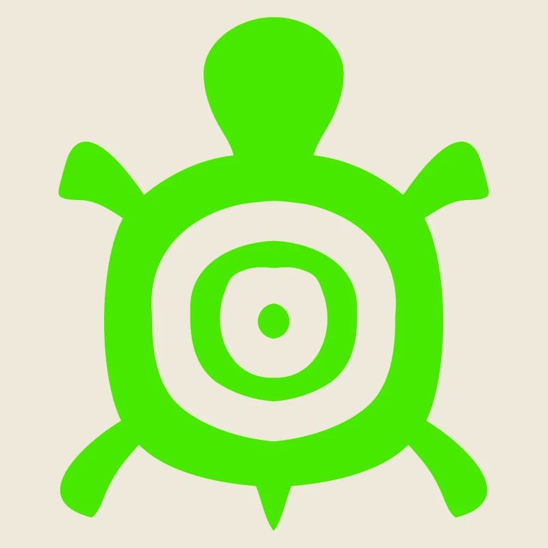 Turtle Turtle Shell Circles Tank Logo
