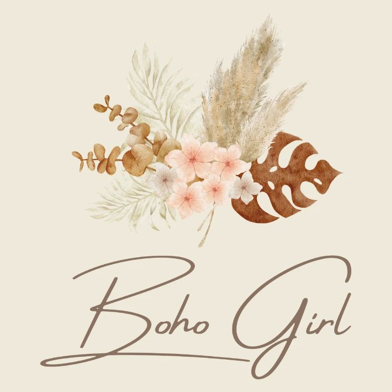 Boho Girl Floral Wreath