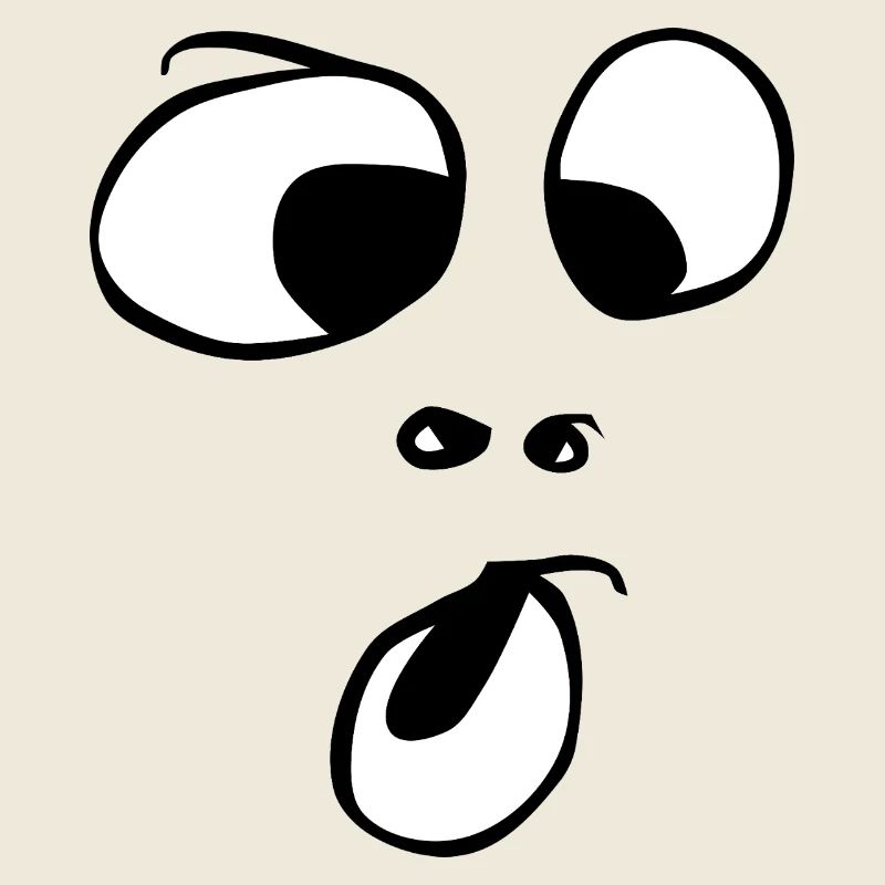 ohh! Gesicht Geist Gespenst Halloween Comic 
