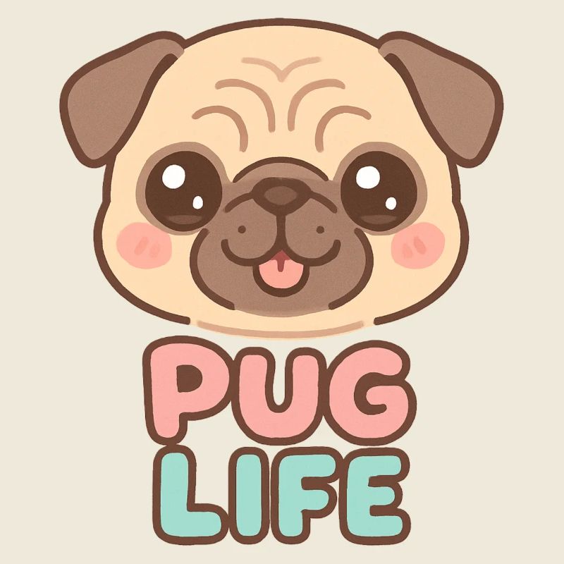 Kawaii Mops Hund - Mops Leben