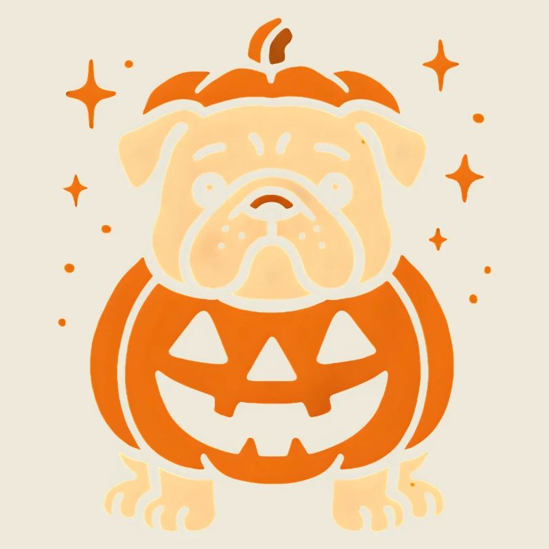 Jack-o-Lantern Pumpkin Dog