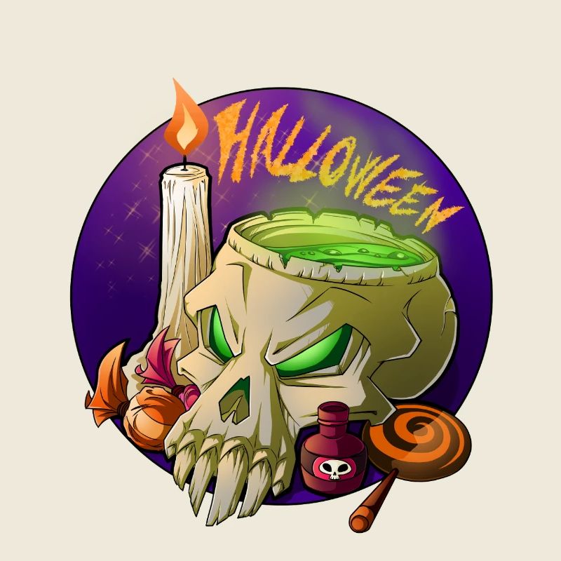 Halloween Totenschädel