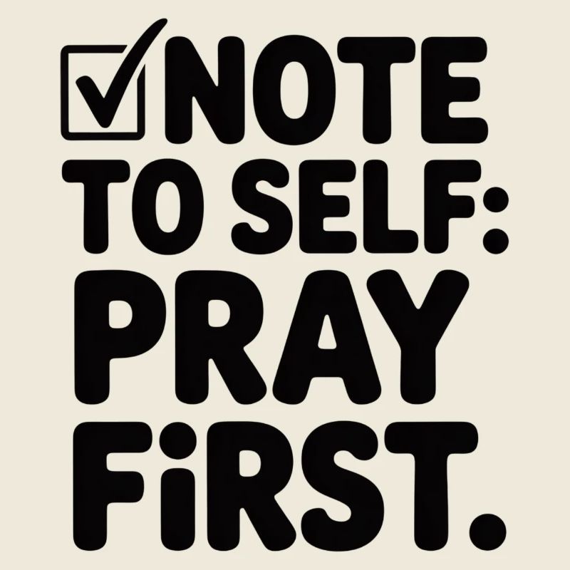 Pray First Prayer Jesus Faith