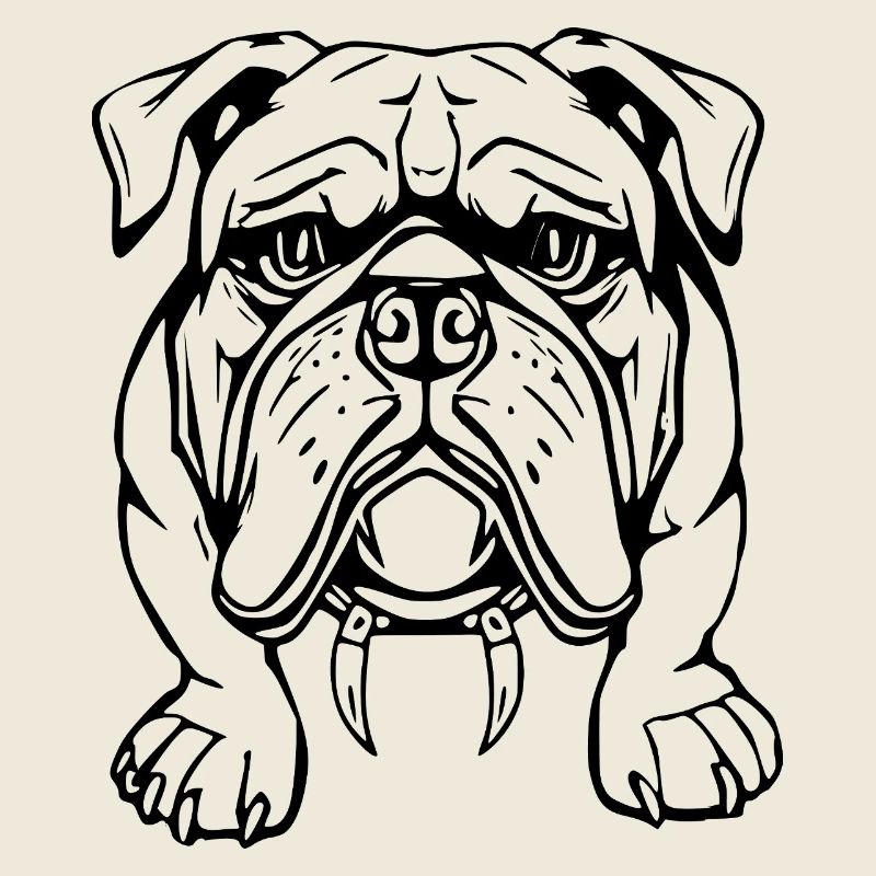 Cadeau de chemise de chien bouledogue