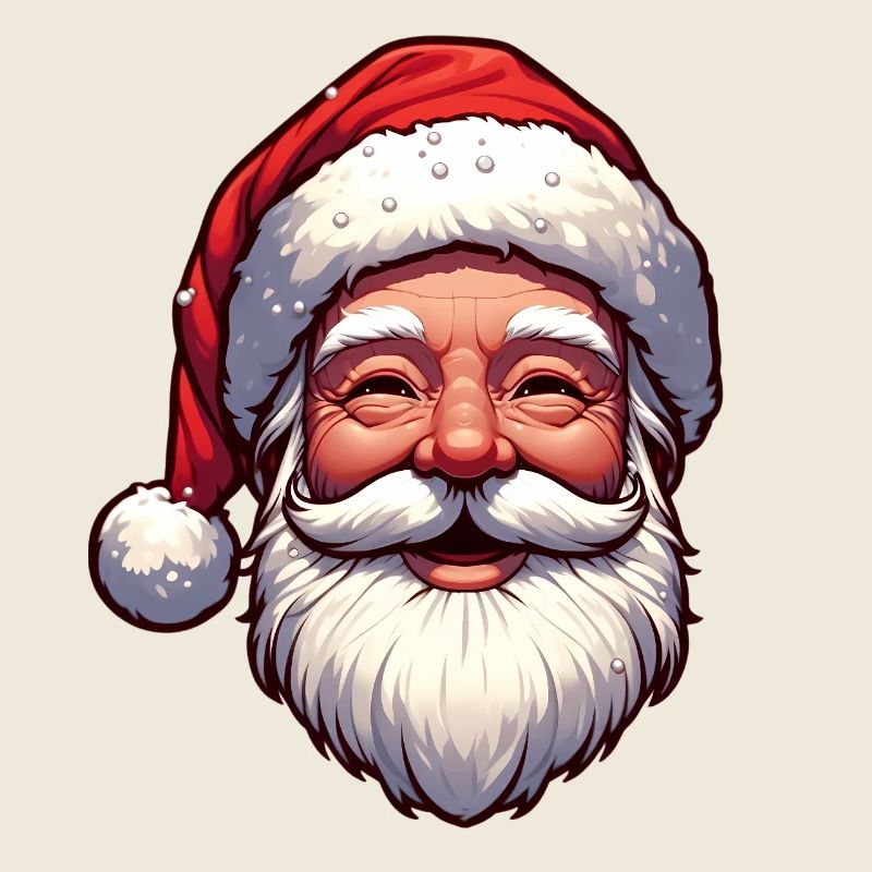 Fröhlicher Weihnachtsmann Gesicht