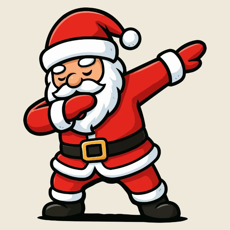 Santa Dab Tanzen Comic