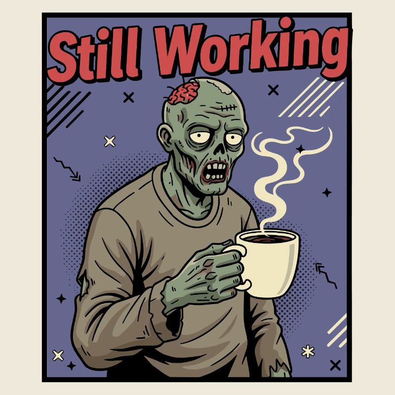 Still Working Zombie Kaffee