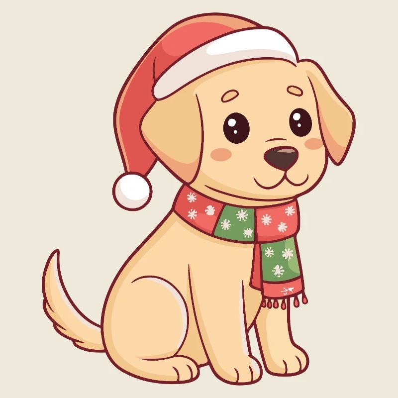 Chiot Noël Scintillant