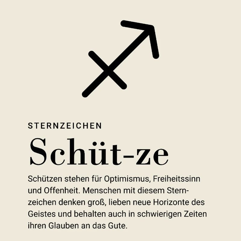 Zodiac sign Sagittarius