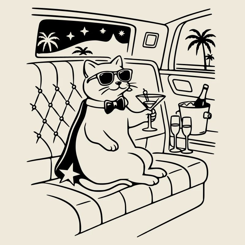 Célébrité Chat Chat Glamour Star Célébrité