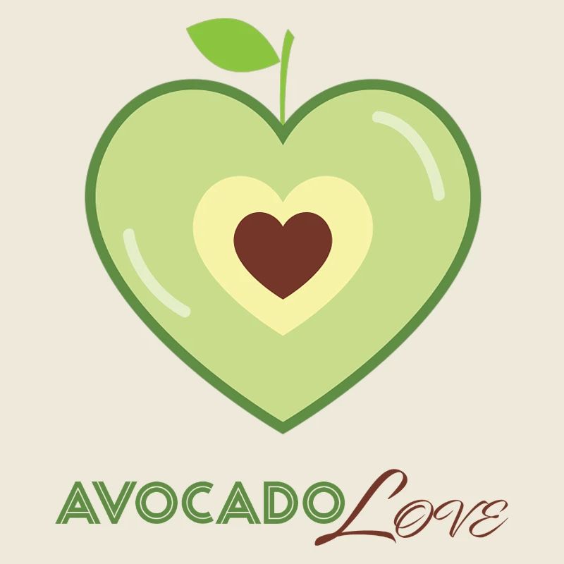 Avocado Heart Love