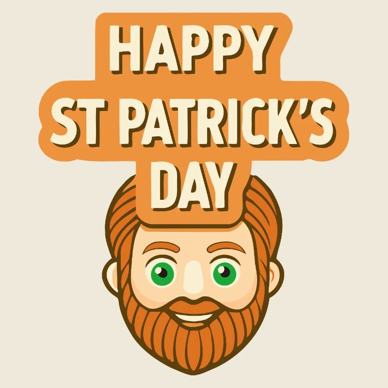 Saint Patrick Sourire Cartoon