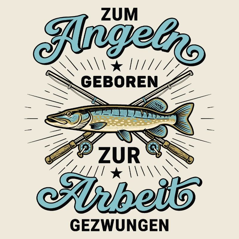 Born to Fish - Vintage Funny Angler