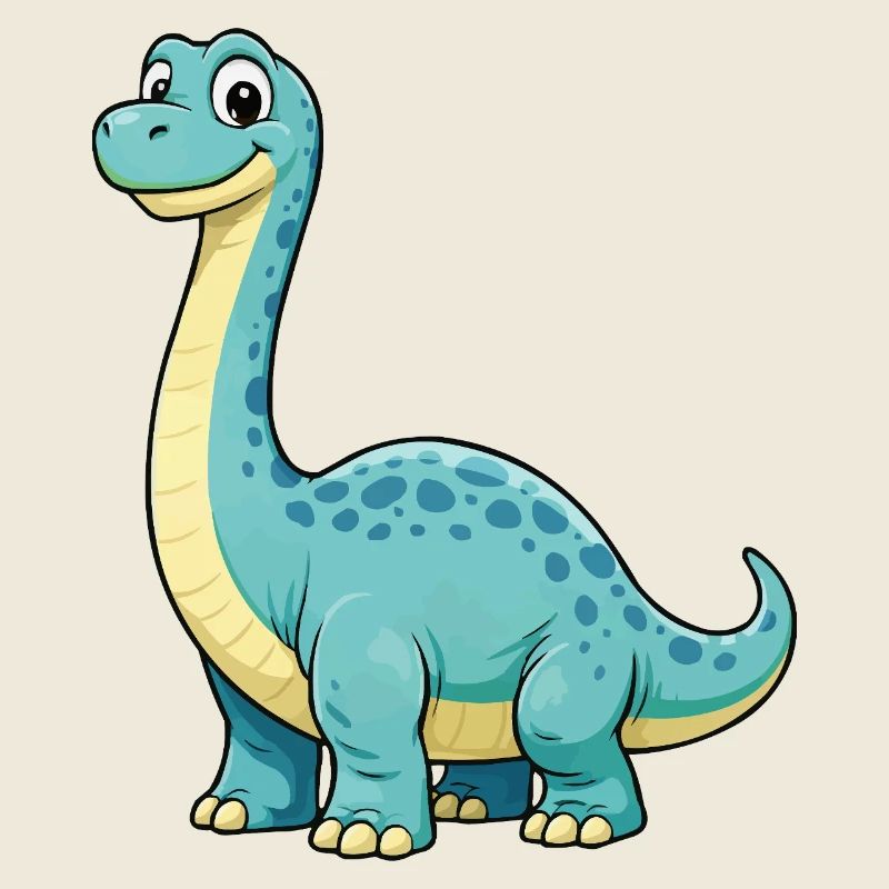 Dino de dessins animés joyeux pour enfants