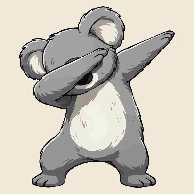 Dab-Koala Motiv – Cartoon Koala