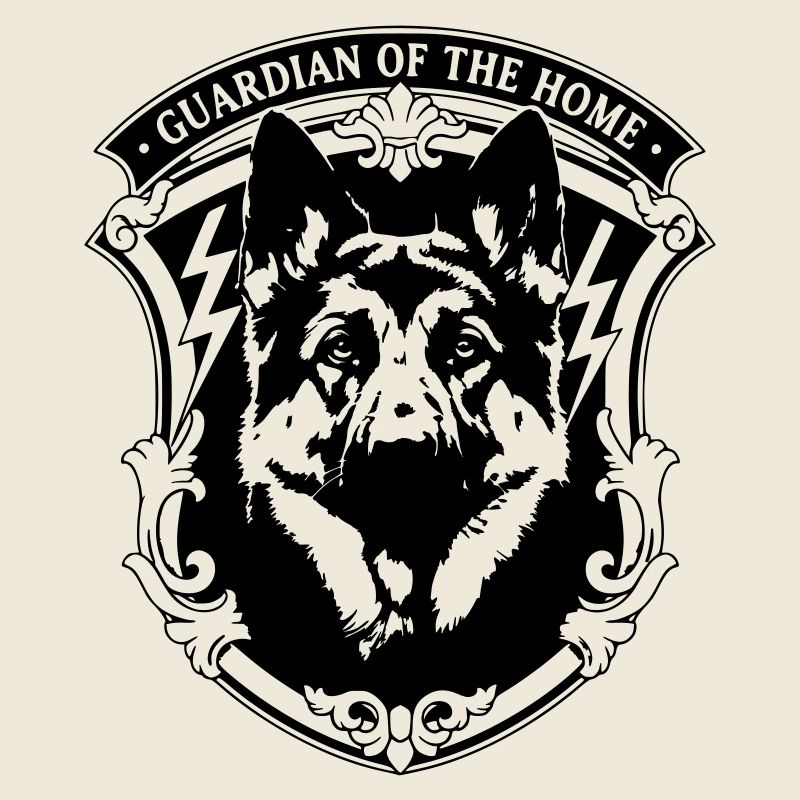 Guardian of the Home German Shepherd Crest