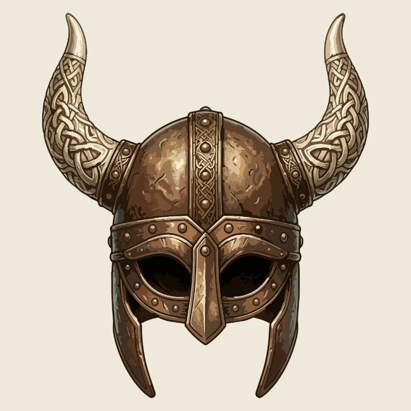 Nordischer Gehörnter Kampfhelm