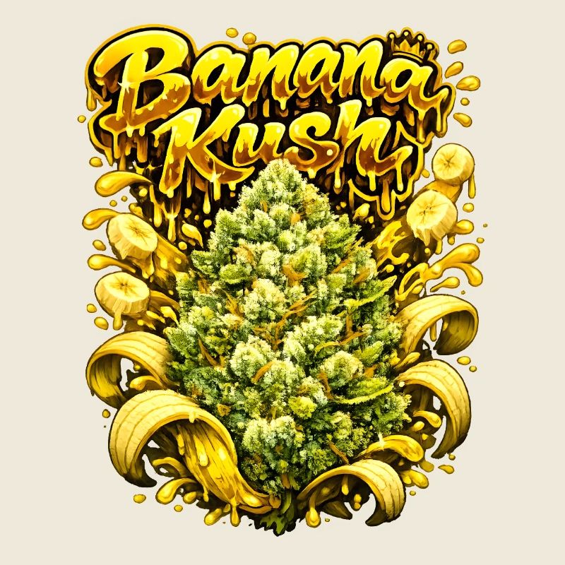 Gravure graffiti Banana Kush