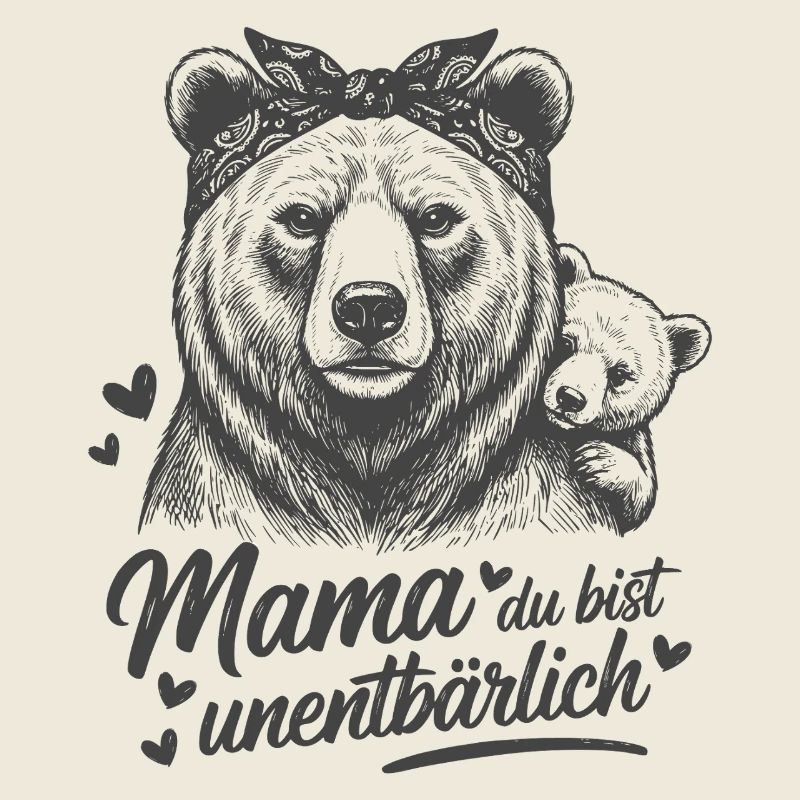 Mama Bär Kind Baby - Mama Du bist unentBÄRlich