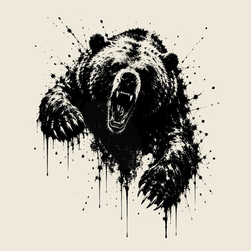 Dark Bear Spritz Graffiti