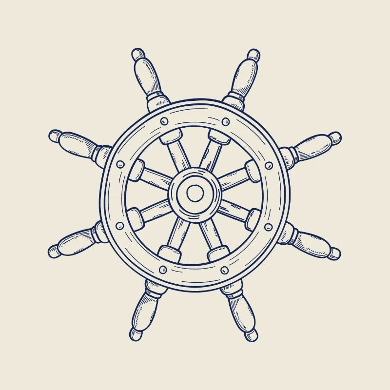 Conception de volant dessiné à la main