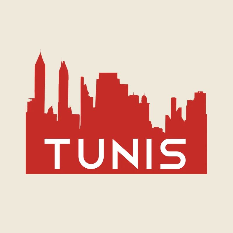 Tunis Skyline Souvenir T-Shirt