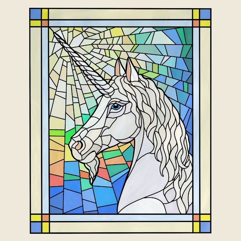 Licorne dans le verre