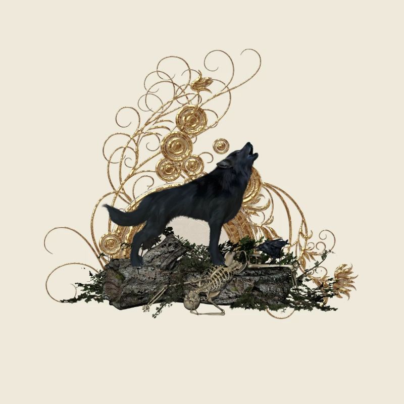 Ehrfürchtiger Wolf