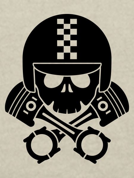 schädel helm kolben