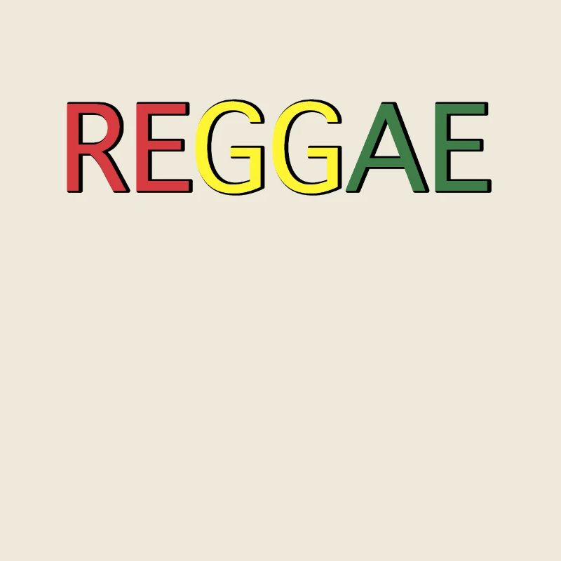 Lettrage des couleurs reggae