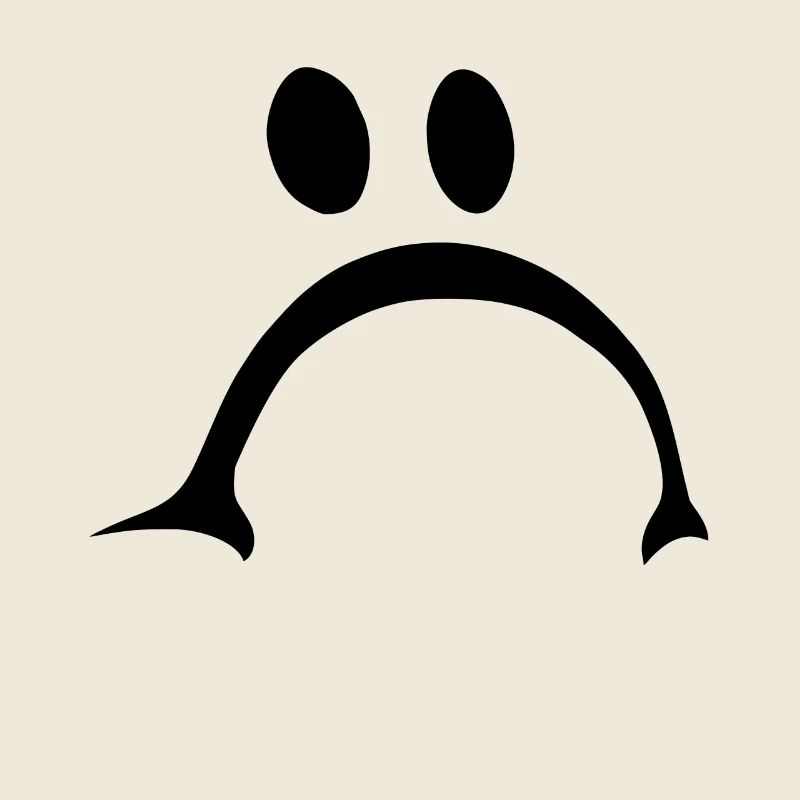 Visage triste et offensé