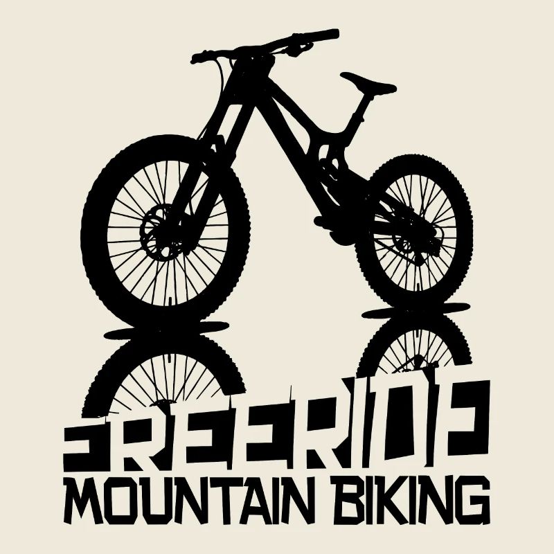 Freeride Mountainbike Silhouette