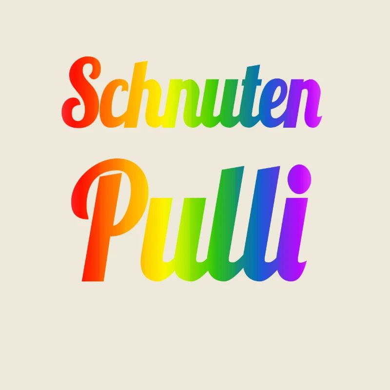 Schnutenpulli in Regenbogen Farben