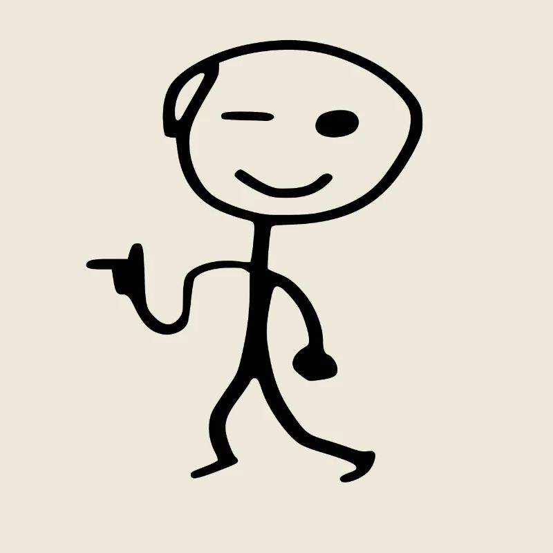 Strichmännchen cool man