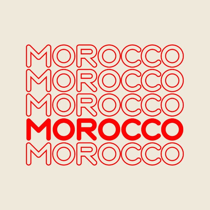 Motif de lettrage néon marocain