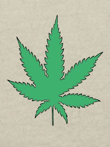 Cannabis leaf