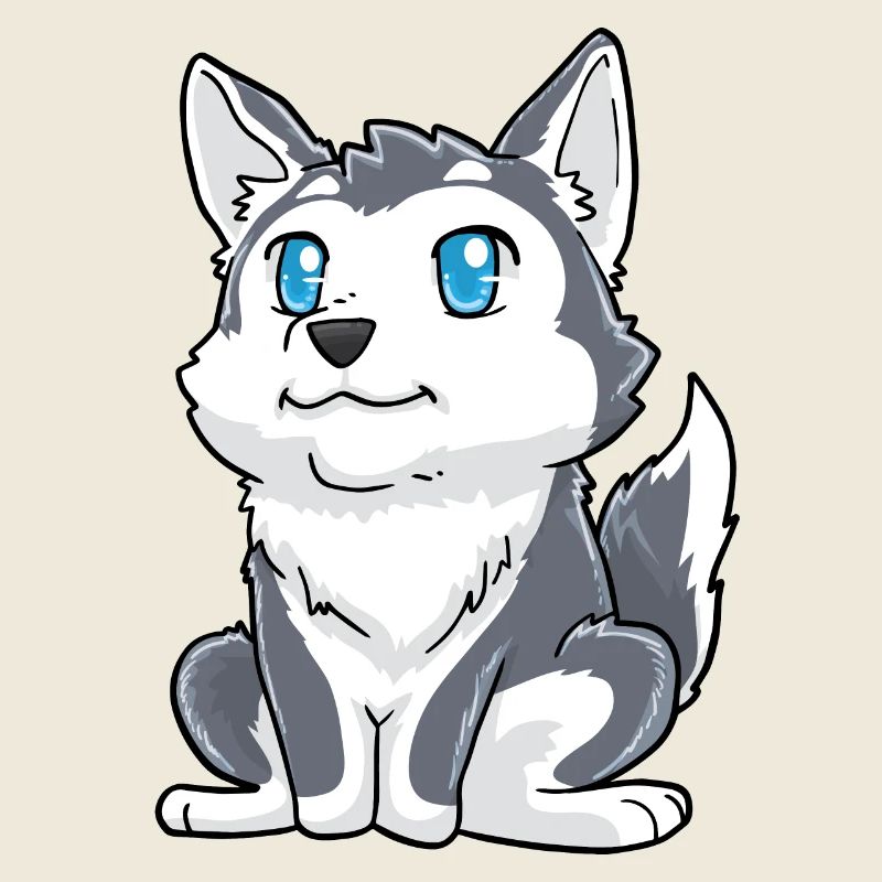 Husky Dog Kawaii