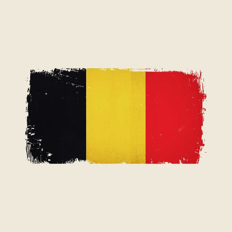 Drapeau Grunge Belgium