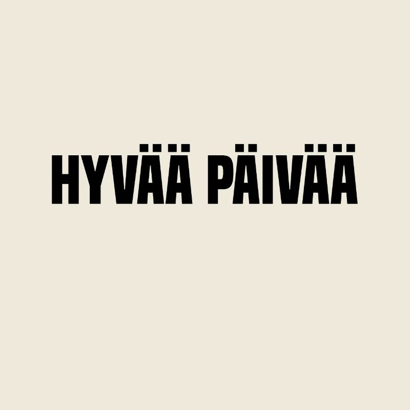 Finnland "Hallo" hyvää päivää