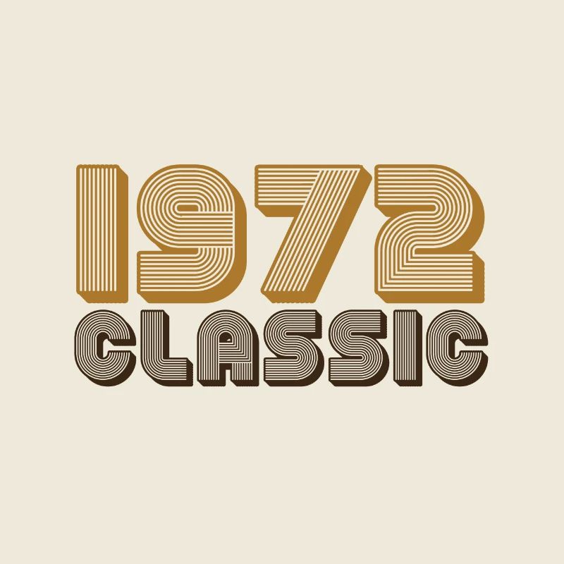 1972 Classic Retro Typo