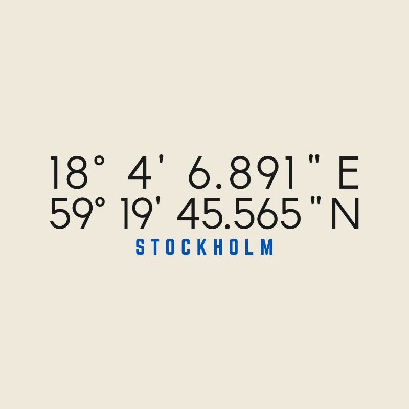 Stockholm Coordinates Chart