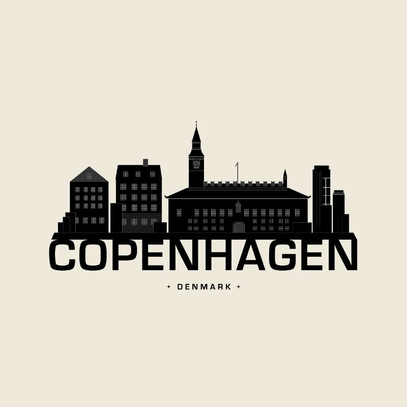 Skyline de Copenhague Danemark