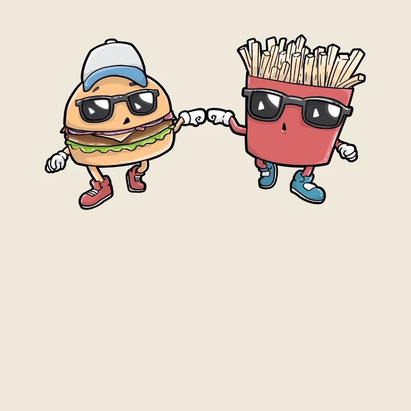 Burger Pommes Fast Food