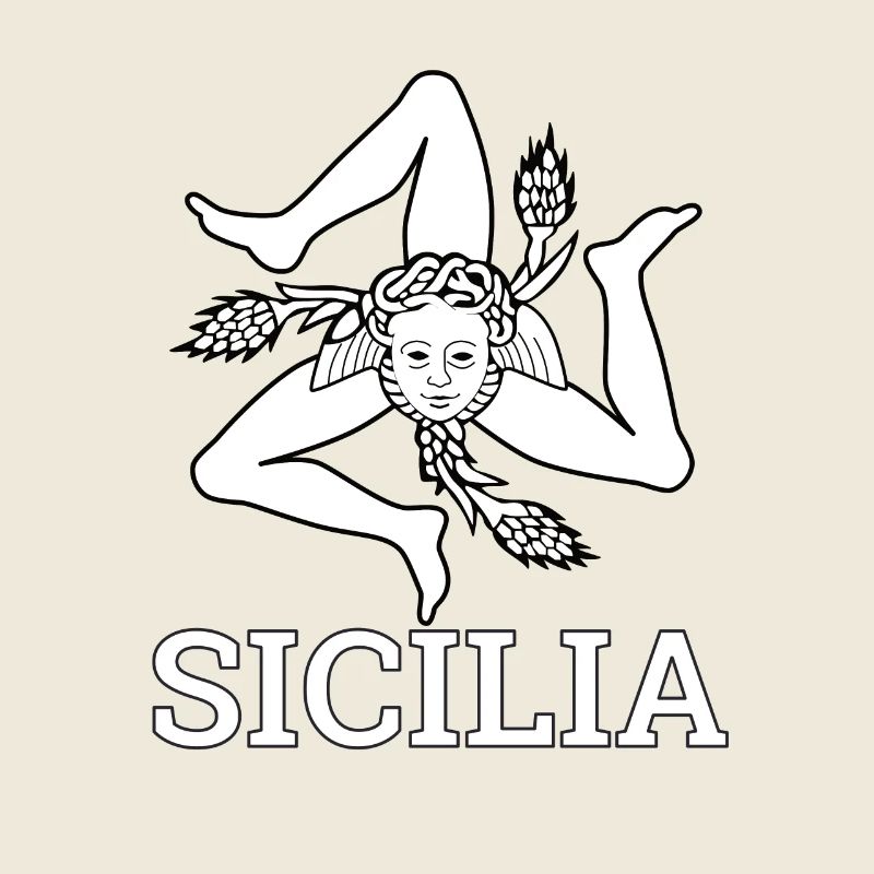 « Drapeau sicilien » - Sicile, Sicilia