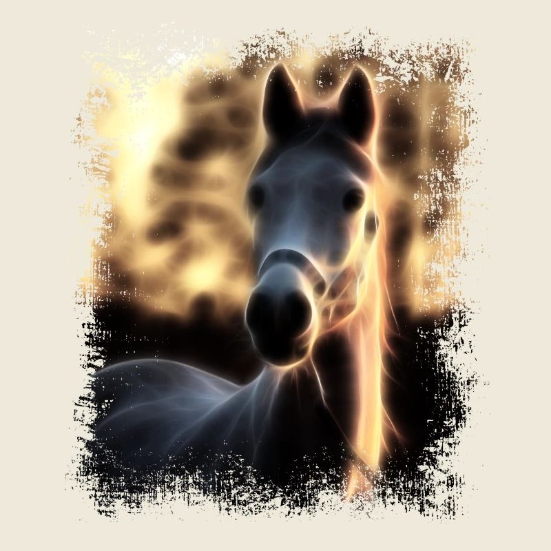 Cheval Gris Doré
