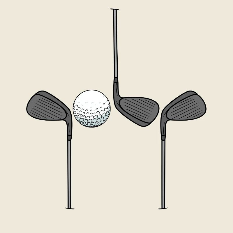 Golfschläger Golfspieler