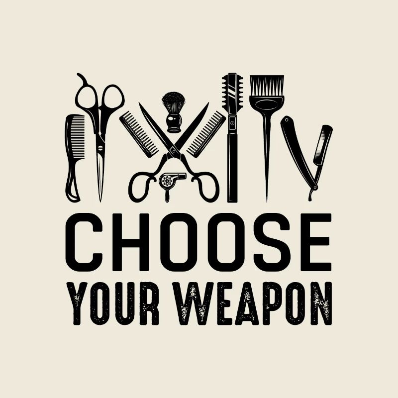 Funny Barber Quote Barber Choose Your Weapon