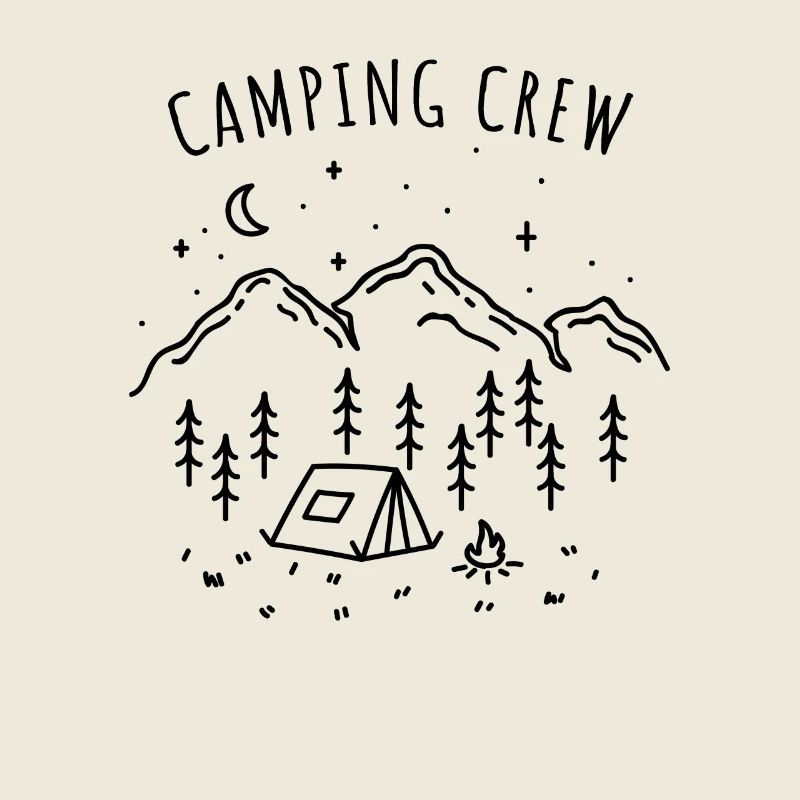Camping Crew Tent Adventure Camp Nature Camper Team